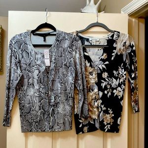 Lot of 2 White House Black Market Sweaters S XS
